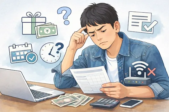 キャンペーンが複雑で頭を悩ませる人